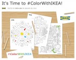 Ausmalbücher für Erwachsene von Ikea #ColorWithIKEA